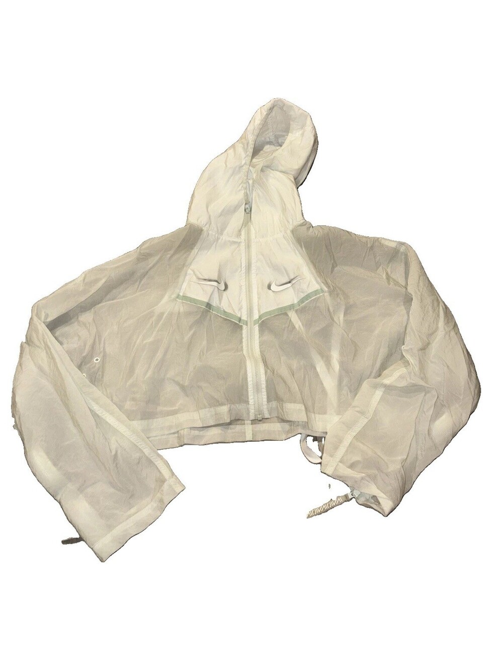 Nike Sportswear Women's Woven Windbreaker Jacket (White) Size XL